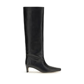 Staud Black Calf Leather Bos Taurus High Heel Boots